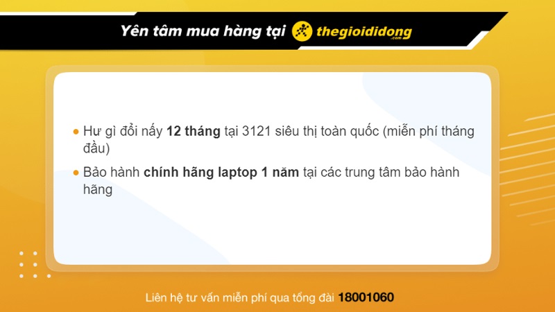 Ch&iacute;nh s&aacute;ch bảo h&agrave;nh laptop tại Thế Giới Di Động